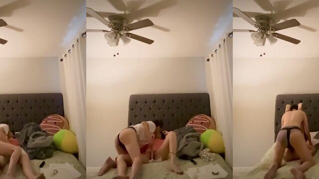 Ex-husband fucked and trained his slut wife for BBC, who loves to bounce