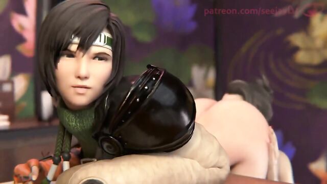 Scarlet, the Final Fantasy MILF, fucked alongside Tifa in POV action