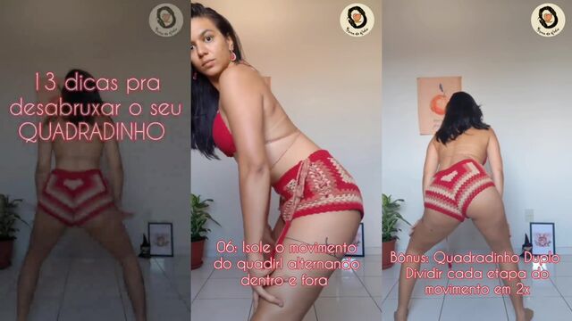Morena gostosa rebolando with short trousers full of ass on Instagram
