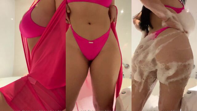 A stunning Latina masturbates and shows her amazing ass