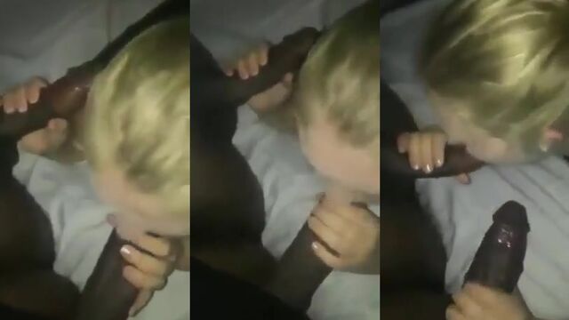 Two guys share tasty whitegirl Snow Bunnie, worship her wet mouth