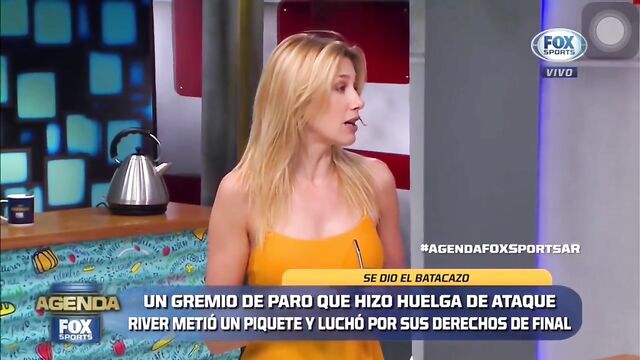 The beautiful journalist Alina Moine rubs her shaved pussy in public