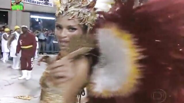 Topless Brazilian models celebrate Carnaval in Rio and Salvador