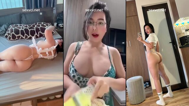 Minh Minh Sport performs various exercises naked, showcasing flexibility and strength