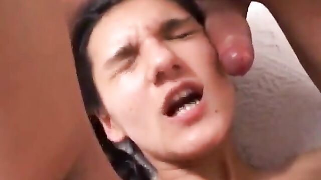 Casada woman practices anal sex with her neighbor