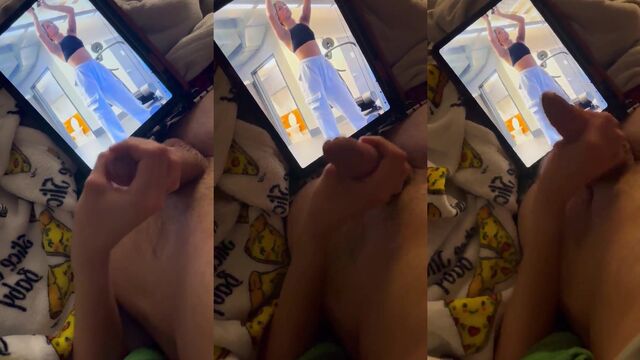 My girlfriend’s friend made me cum by jerking my cock