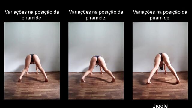 Morena gostosa rebolando com shortinho atolado na bunda