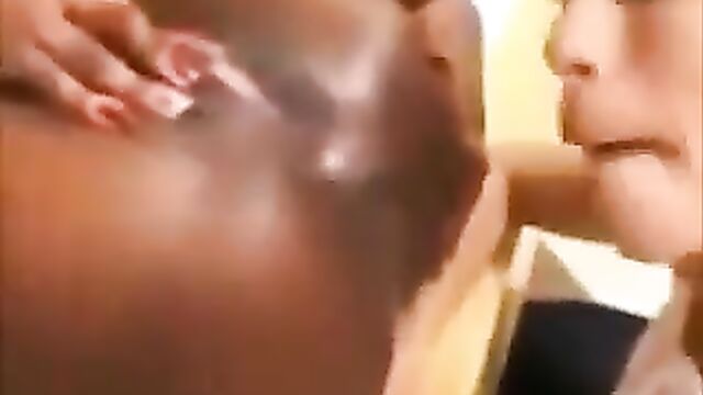 Two dominant and sexy MILFs forcing their submissive slut to eat their pussies