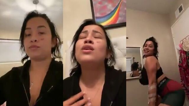 Latina Instagram star Lizzy P deepthroats cock