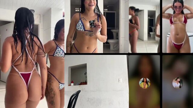 A young woman performs live on camera with intense passion