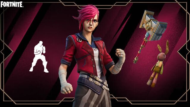 Вай из «Аркейна» (League of Legends) продемонстрирует свою силу в Fortnite