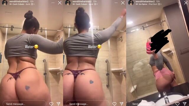 Phat ass ebony beauty WendieTheBarbie gets fucked hard in Texas