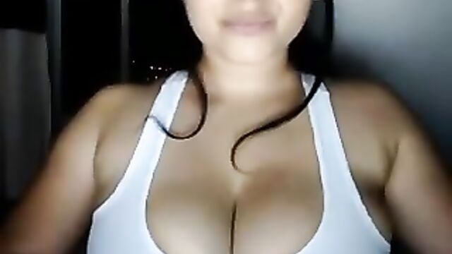 Bigtits Latina camgirl Inocentekitty gets touched and fucked