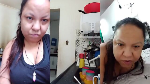Morena gostosa sensualizando her body in lingerie on YouTube