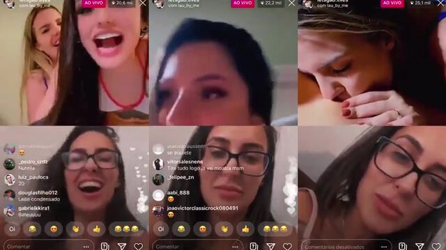 A sexy girl is dancing naked for her friends on Insta