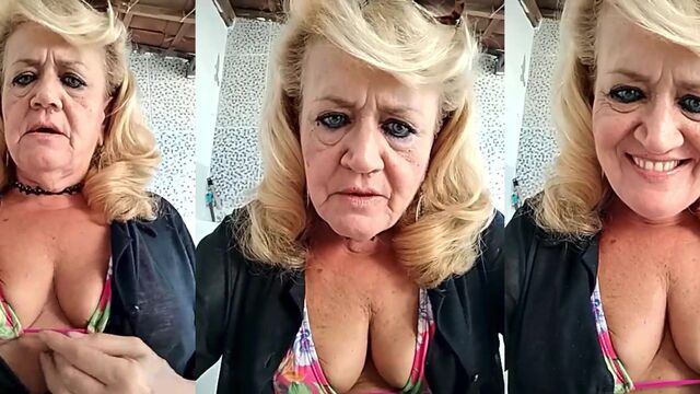 A shameless granny gets fucked by a big cock in this hot video