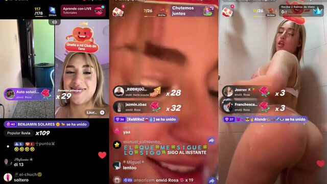 Chicas do the challenge of not laughing at funny videos
