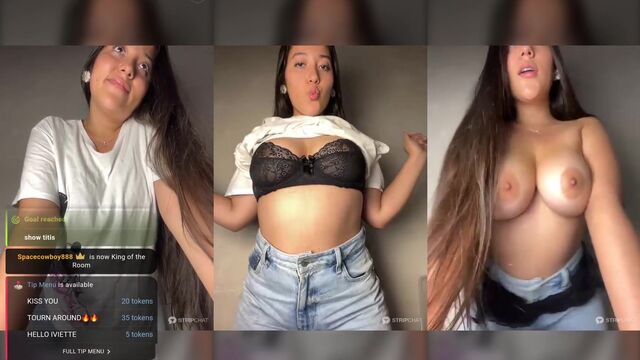 The hot Colombian girl is dancing on the hard cock