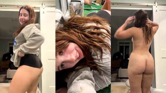 Alanarose twerks and claps her ass naked in a steamy session