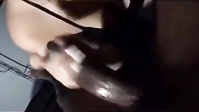 Mexican beauty gets her mouth filled with BBC cum