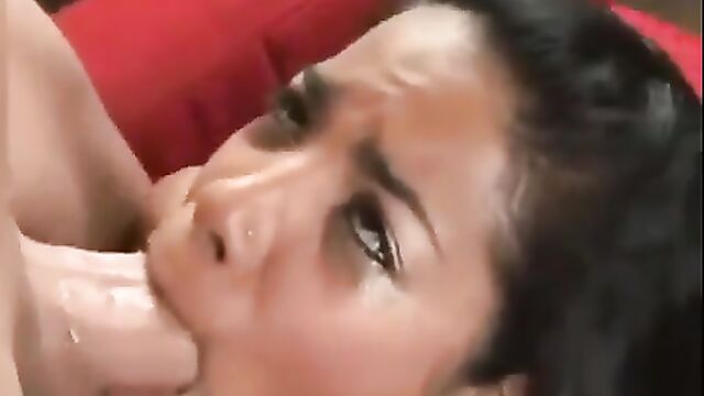 Havana Ginger gets her face covered with cum