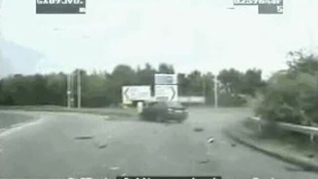 Policeman hit by car, gets up and makes arrest