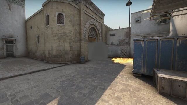 норм смок на двери лонга dust2 для 64\128 тикрейт