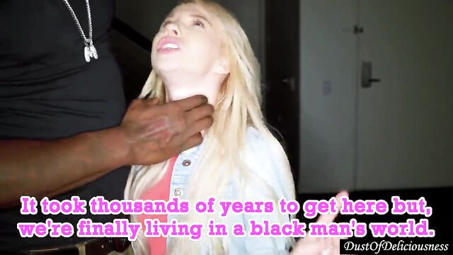 Two petite girls get their asses clapped by BBCs in a compilation