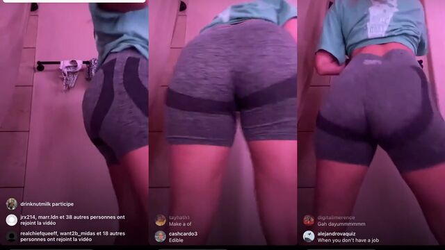 Hot twerk sexy dance with a fat ass white girl