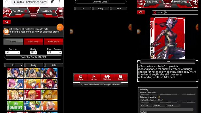 Taimanin Asagi Battle Arena game turns into a porn game