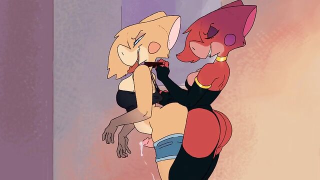 Furry futa gets her booty pounded with intense passion