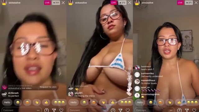 Lizzy P’s nip slip accident during a live stream