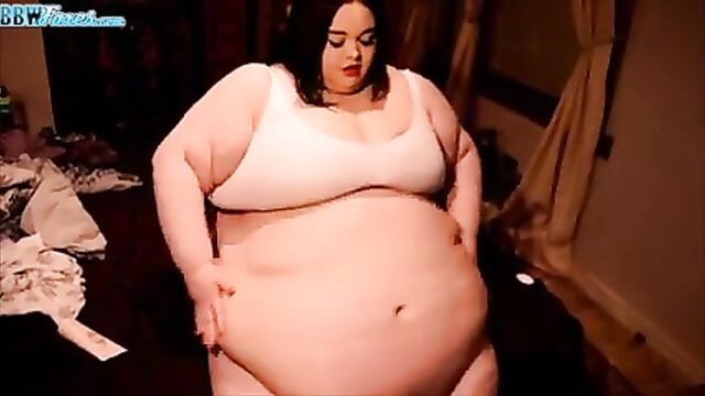 Soft SSBBW belly worship with intimate touches