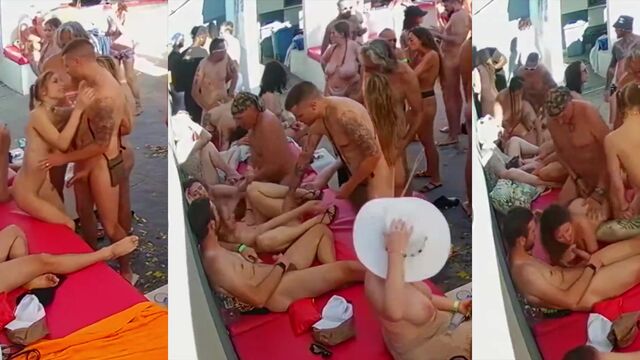 Bunch of wet pussies gets fucked on the hottest party