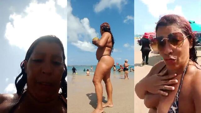 Hot mature woman dancing on her big ass