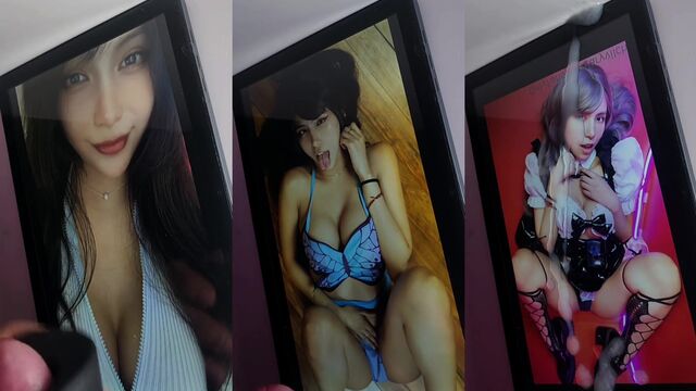 Ary Vilchis Cosplay Cum Tribute with intense action and passion