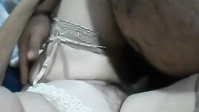 A sexy grandma gets her face covered with cum in a hot scene