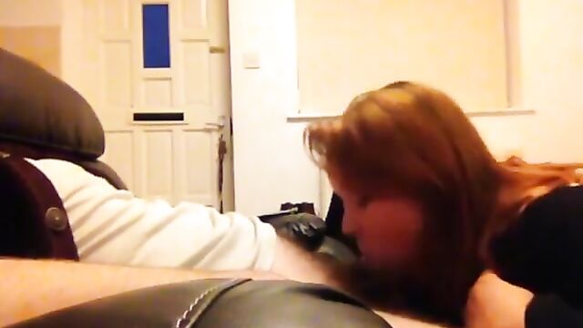 The girl did not stop until she got all the sperm from him