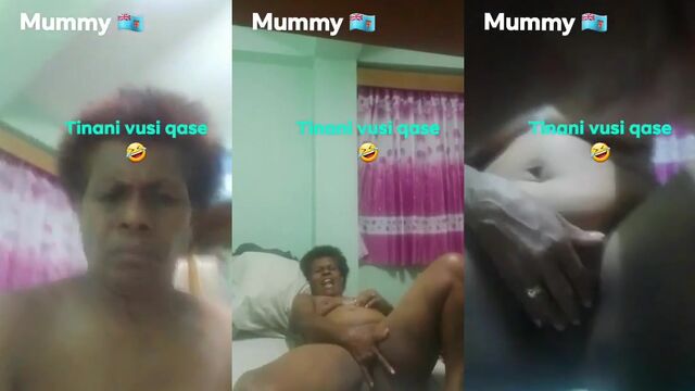 A hot mature Fijian woman is fucking with a younger man