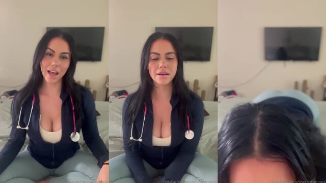 You better cum fast because this hot nurse is in a hurry
