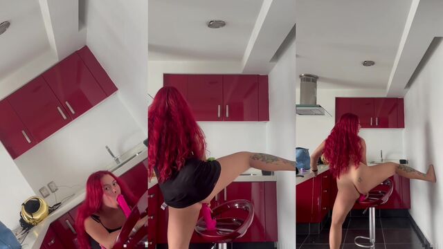 A sexy brunette gives a blowjob and fucks her boyfriend