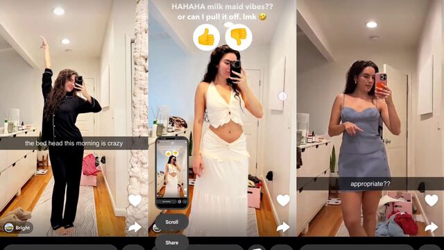 Natalie Noel tries on new underwear in a steamy haul video