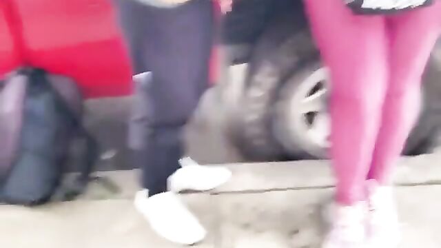 Public sex exhibition with a huge cock and intense intercambio action