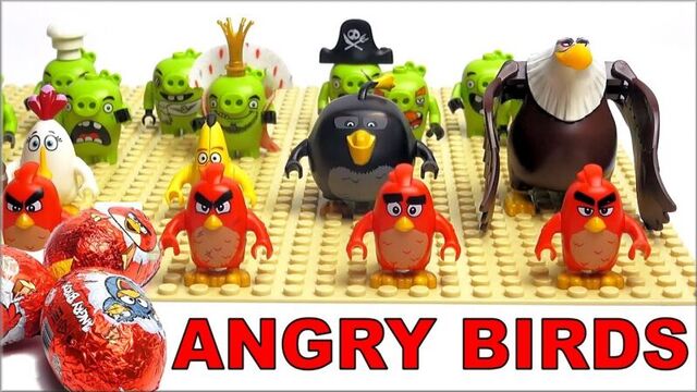 LEGO angry birds в кино - все минифигурки лего по мультику Энгри Бердс в кино. Лего Злые Птички