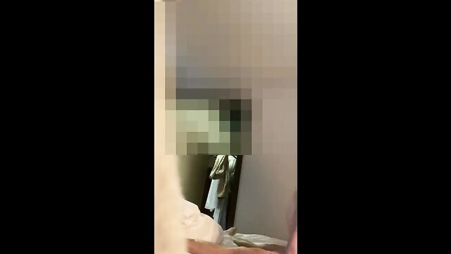 The camera was not placed at the right angle, so the girl adjusted it