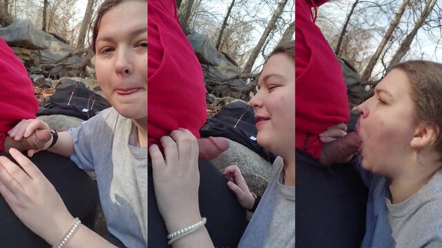 Busty BBW makes love with two guys while her husband watches