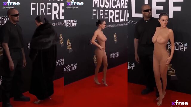 Bianca Censori sees through clothes like a star