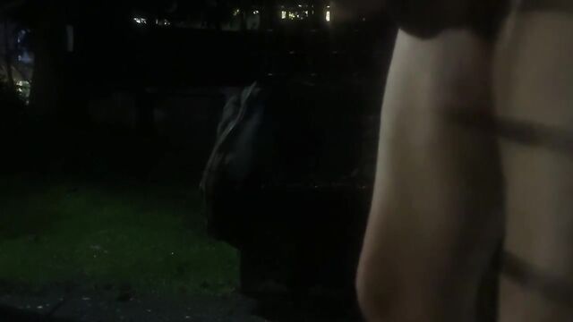 Public cum shot for sexy teen Penelope Cum