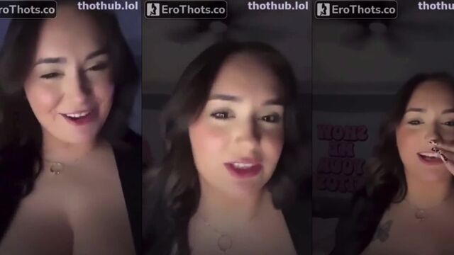 Big tits teen MaddiBanned shows off her huge boobs on Instagram