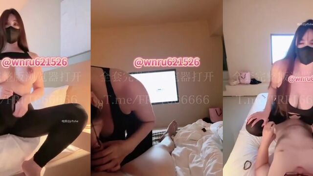 Busty Asian hottie gets her huge boobs played with and fucked